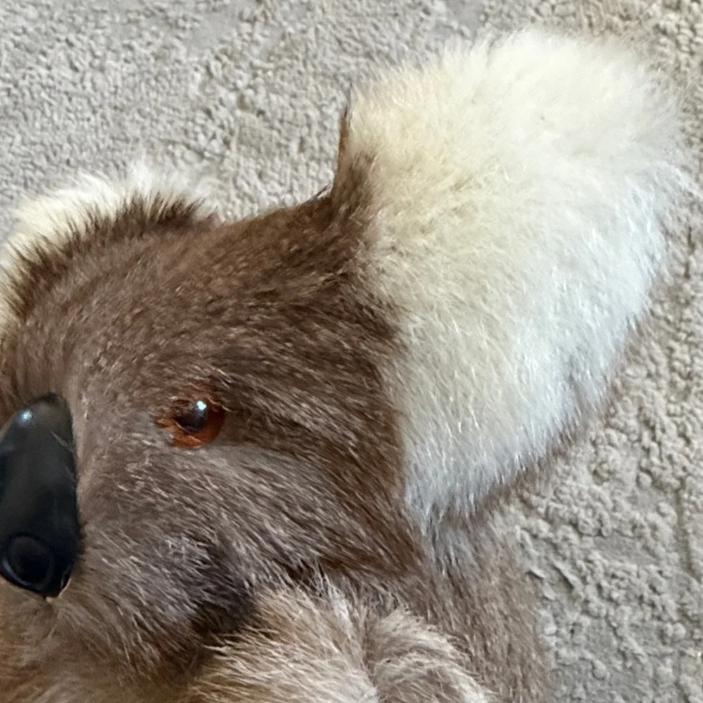 Vtg Real‎ Fur Koala Bear 9 